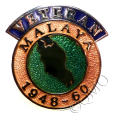 Malaya Veterans Lapel Pin Badge